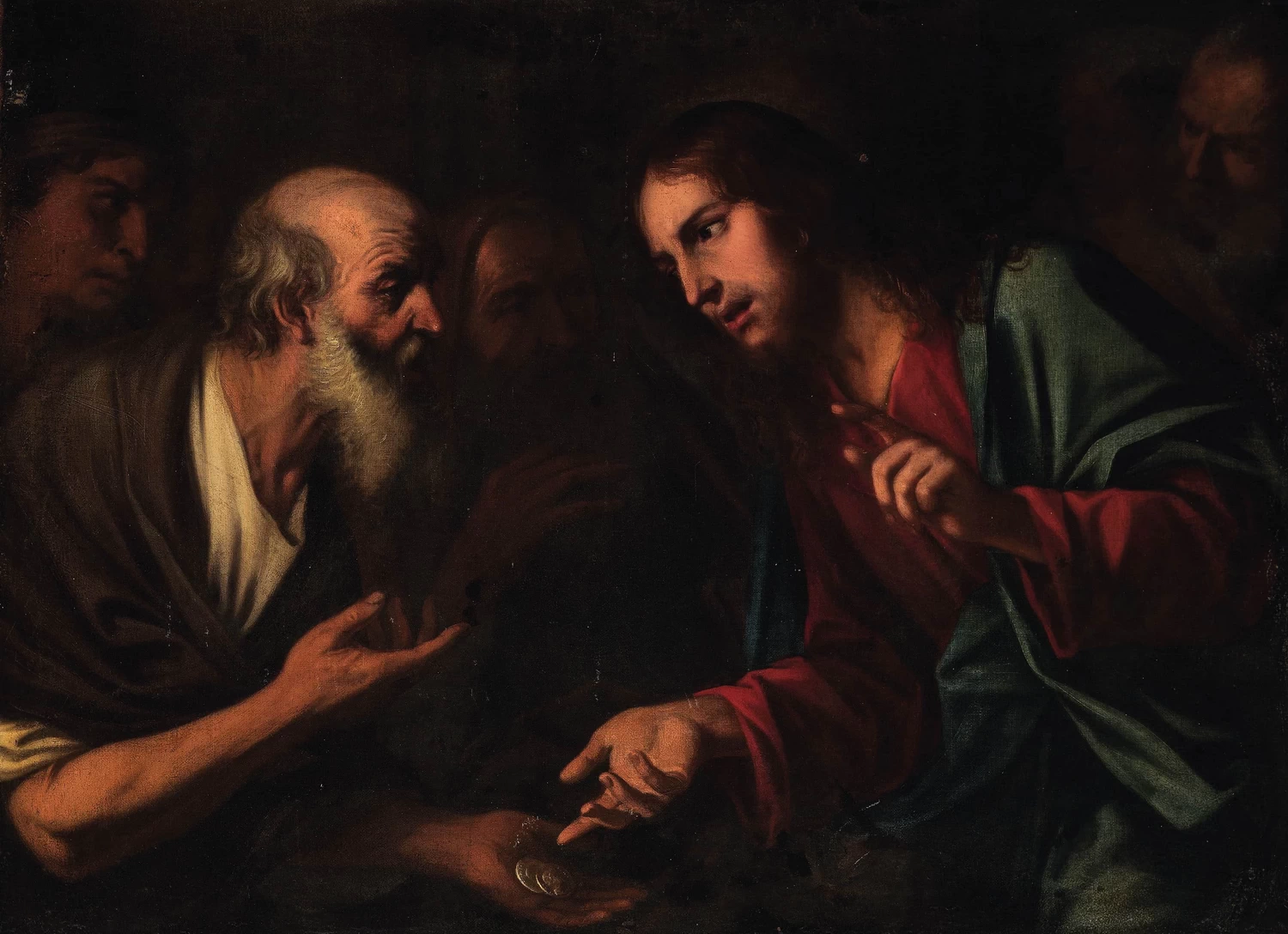 Gesù paga la tassa del tempio - attribuito